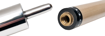 Pool Cue Joint Protectors Holder — Uniloc Style For Predator / Poison Cues, Includes Ring